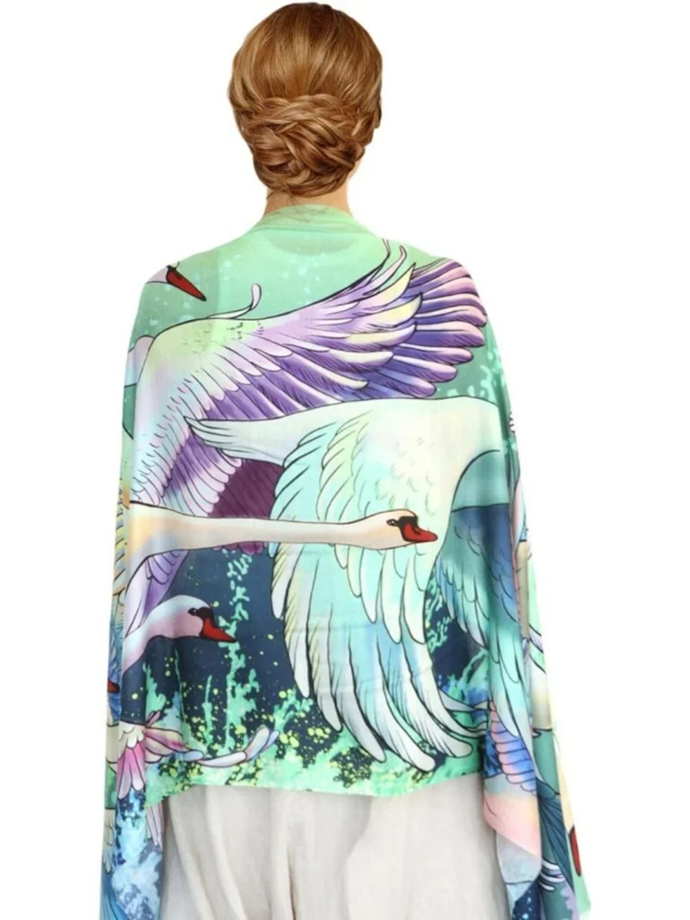 Hand-Painted Pure Cotton Scarves | Unique Digital Print Fashion Accessories